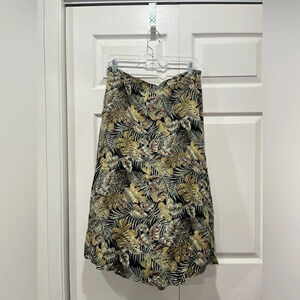 Vintage Radcliffe tropical floral midi skirt